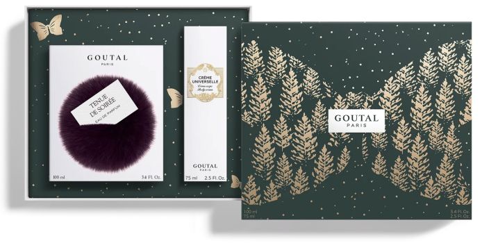 Coffret Tenue de Soirée Noël 2022 : Eau de parfum 100ml + Crème 75 ml