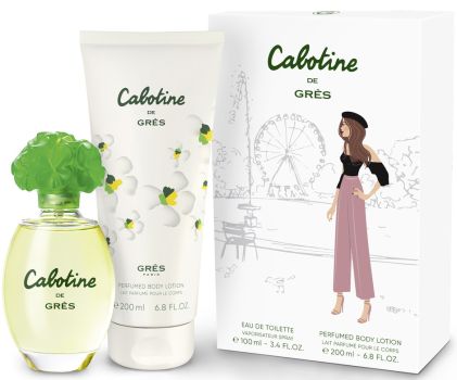 Coffret Cabotine de Grès Noël 2023 : Eau de toilette 100 ml + Lait corps 200 ml