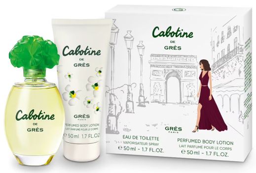 Coffret Cabotine de Grès Noël 2023 : Eau de toilette 50 ml + Lait corps 50 ml