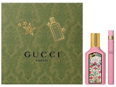 Coffret Flora Gorgeous Gardenia Noël 2023 : Eau de parfum 50 ml + Eau de parfum 10 ml