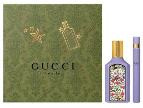 Coffret Flora Gorgeous Magnolia Noël 2023 : Eau de parfum 50 ml + Eau de parfum 10 ml