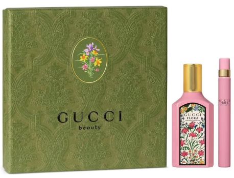 Coffret Gucci Flora Gorgeous Gardenia Printemps 2024 : Eau de parfum 50 ml + Eau de parfum 10 ml