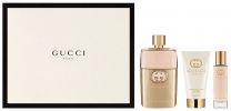 Gucci Coffret Gucci Guilty Pour Femme : Eau de parfum 90 ml + Lotion Corps + Vaporisateur Voyage pas chers
