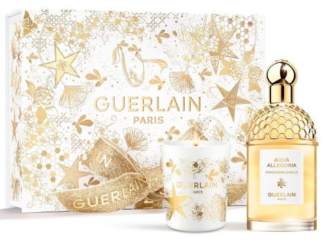 Coffret Aqua Allegoria Mandarine Basilic Noël 2022 : Eau de toilette 125 ml + Bougie parfumée