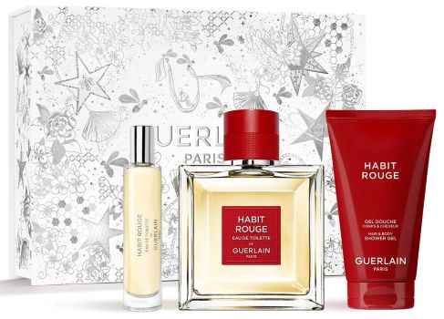 Coffret Habit Rouge Noël 2022 : Eau de toilette 100 ml + Miniature 10 ml + Gel douche 75 ml
