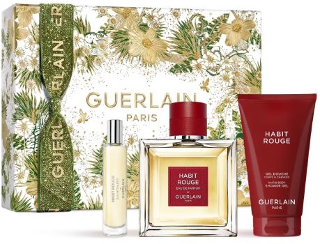 Coffret Habit Rouge Noël 2023 : Eau de toilette 100 ml + Gel douche 75 ml + Eau de toilette 10 ml