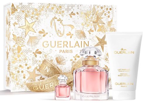Coffret Mon Guerlain Noël 2022 : Eau de parfum 50 ml + Miniature 5 ml + Lait corps 75 ml