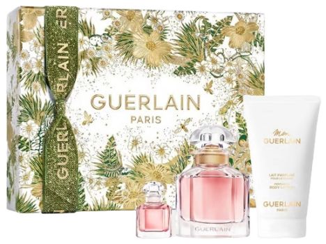 Coffret Mon Guerlain Noël 2023 : Eau de parfum 50 ml + Lait corps 75 ml + Eau de parfum 5 ml