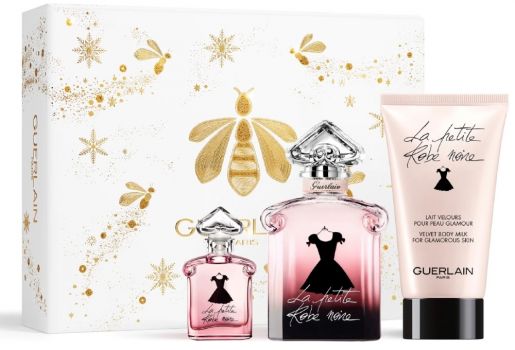 Coffret Noël La Petite Robe Noire : Eau de parfum 50 ml + Lait Corps + Miniature