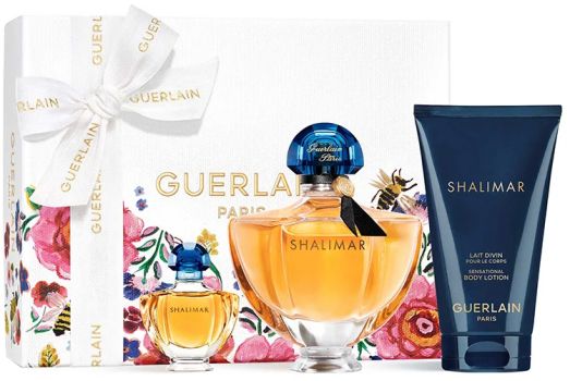 Coffret Shalimar Fête des Mères 2023 : Eau de parfum 50 ml + Miniature 5 ml + Lait corps 75 ml