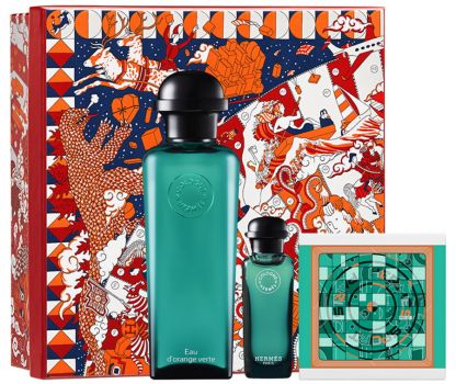 Coffret Eau d'Orange Verte : Eau de cologne 100 ml + Savon + Miniature