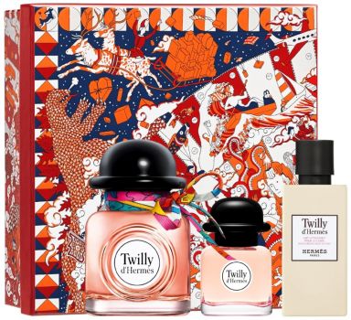 Coffret Noël Twilly d'Hermès : Eau de parfum 50 ml + Lait Corps + Miniature