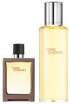 Coffret Terre d'Hermès 2022 : Eau de toilette 30 ml + Recharge 125 ml