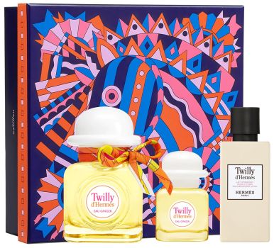 Coffret Twilly d'Hermès Noël 2022 : Eau de parfum 50 ml + Miniature 7,5 ml + Lait corps 40 ml