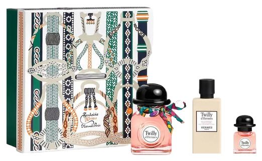 Coffret Twilly d'Hermès Noël 2023 : Eau de parfum 50 ml + Lait corps 40 ml + Eau de parfum 7.5 ml