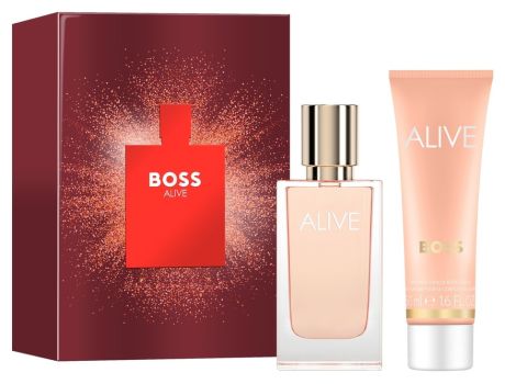 Coffret Boss Alive Noël 2023 : Eau de parfum 30 ml + Lotion corps 50 ml