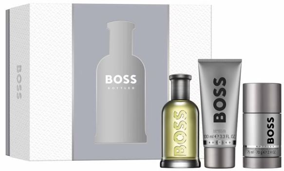 Coffret Boss Bottled Fête des Pères 2024 : Eau de toilette 100 ml + Gel douche 100 ml + Déodorant Stick 75 ml