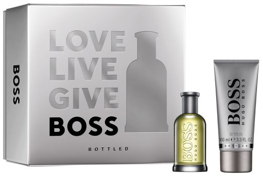 Coffret Boss Bottled Noël 2022 : Eau de toilette 50 ml + Gel douche 100 ml