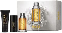 Coffret Boss The Scent : Eau de toilette 100 ml + Gel Douche + Déodorant  pas chère