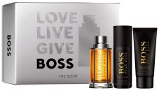 Coffret Boss The Scent Noël 2022 : Eau de toilette 100 ml + Déodorant 150 ml + Gel douche 100 ml pas chère