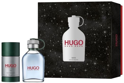 Coffret Hugo Man : Eau de toilette 75 ml + Déodorant