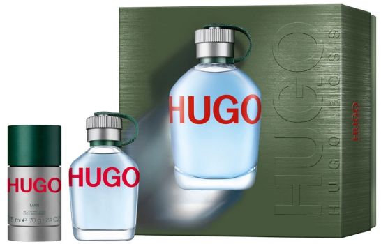 Coffret Hugo Man : Eau de toilette 75 ml + Déodorant