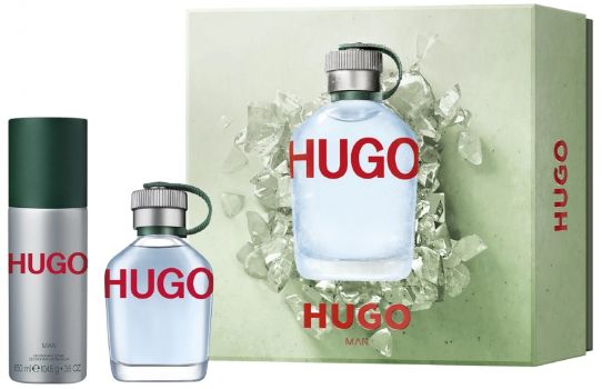 Coffret Hugo Man : Eau de toilette 75 ml + Déodorant
