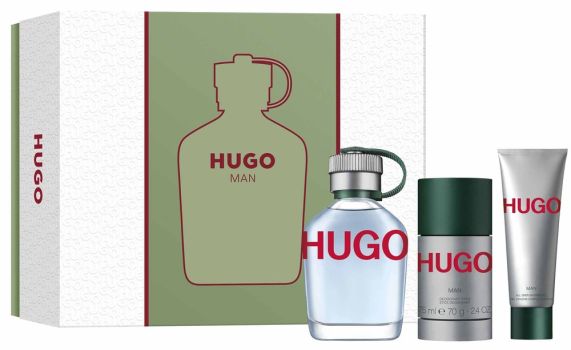 Coffret Hugo Man Printemps 2024 : Eau de toilette 125 ml + Déodorant 75 ml + Gel douche 50 ml