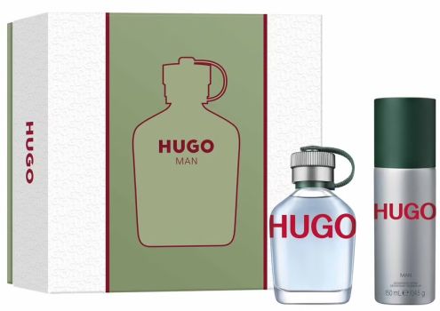 Coffret Hugo Man Printemps 2024 : Eau de toilette 75 ml + Déodorant 150 ml