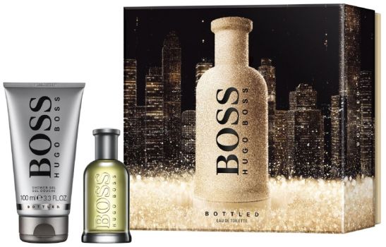 Coffret Noël Boss Bottled : Eau de toilette 50 ml + Gel Douche