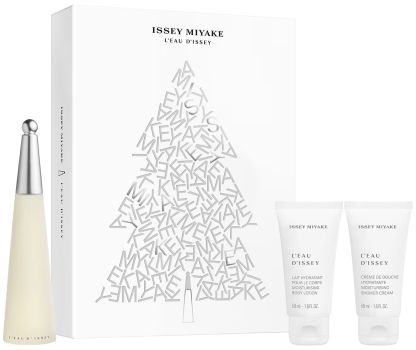 Coffret L'Eau d'Issey Noël 2022 : Eau de toilette 50 ml + Lait corps 50 ml + Crème douche 50 ml