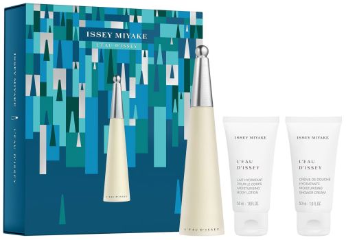 Coffret L'Eau d'Issey Noël 2024 : Eau de toilette 50 ml + Lait corps 50 ml + Crème douche 50 ml