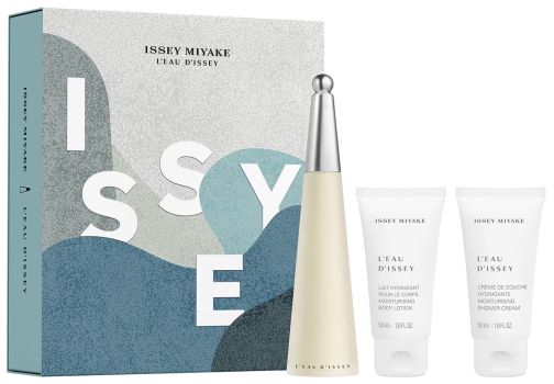 Coffret L'Eau d'Issey Noël 2025 : Eau de toilette 50 ml + Lait corps 50 ml + Crème douche 50 ml
