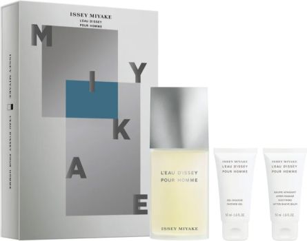 Coffret L'Eau d'Issey Pour Homme : Eau de toilette 125 ml + Gel douche 50 ml + Baume après-rasage 50 ml