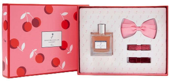 Coffret Mademoiselle Petite Cerise : Eau de Senteur 50 ml + Barrettes