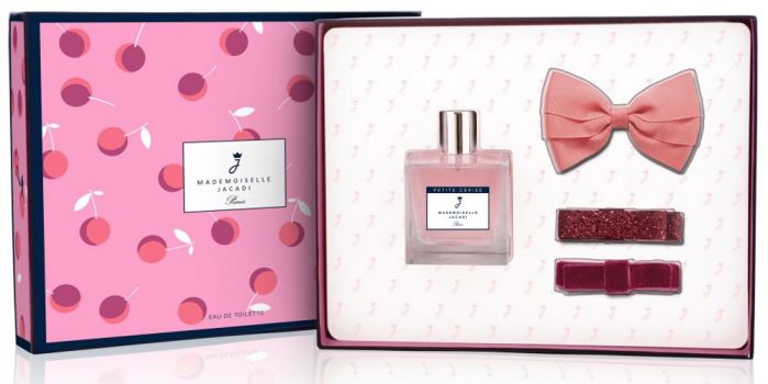 Coffret Mademoiselle Petite Cerise : Eau de Senteur 100ml + Barrettes