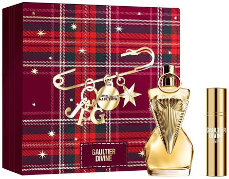 Coffret Gaultier Divine Noël 2025 : Eau de parfum 50 ml + Format voyage 10 ml