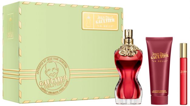 Coffret La Belle : Eau de parfum 100 ml + Lait Corps + Vaporisateur Voyage