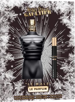 Coffret Le Male Le Parfum Noël 2023 : Eau de parfum 200 ml + Eau de parfum 10 ml