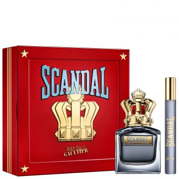 Coffret Noël Scandal Pour Homme : Eau de toilette 50 ml + Vaporisateur Voyage