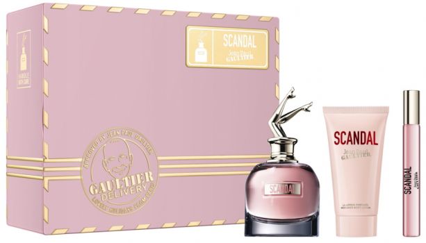 Coffret Noël 2021 Scandal : Eau de parfum 80 ml + Lotion corps + Vaporisateur Format Voyage