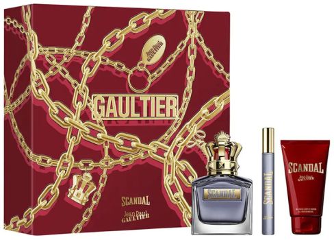 Coffret Scandal pour Homme Noël 2023 : Eau de toilette 100 ml + Gel douche 75 ml + Eau de toilette 10 ml