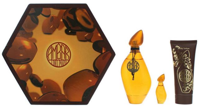 Coffret Ambar 2023 : Eau de toilette 100 ml + Lotion corps 100 ml + Eau de toilette 4 ml