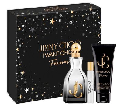 Coffret I Want Choo Forever Noël 2023 : Eau de parfum 100 ml + Lait corps 100 ml + Eau de parfum 7.5 ml