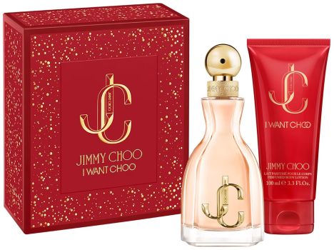 Coffret I Want Choo Noël 2024 : Eau de parfum 60 ml + Lait corps 100 ml