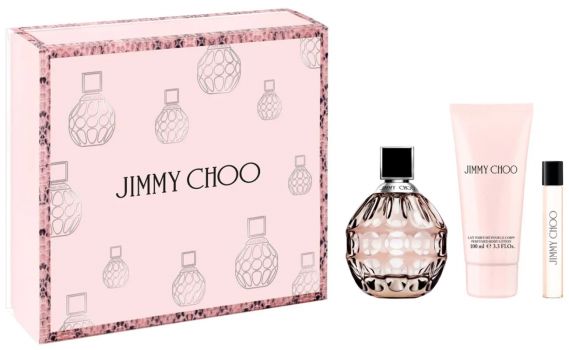 Coffret Jimmy Choo : Eau de parfum 100 ml + Lait Corps + Vaporisateur Voyage 