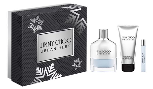 Coffret Urban Hero Noël 2023 : Eau de parfum 100 ml + Baume après-rasage 100 ml + Eau de parfum 7.5 ml