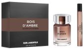 Karl Lagerfeld Coffret Bois d'Ambre 2024 : Eau de toilette 50 ml + Format voyage 10 ml pas chers