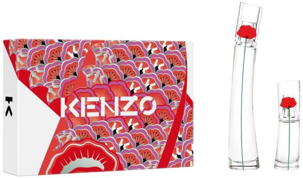 Coffret Fête des Mères Flower by Kenzo : Eau de parfum 50 ml + Vaporisateur Voyage