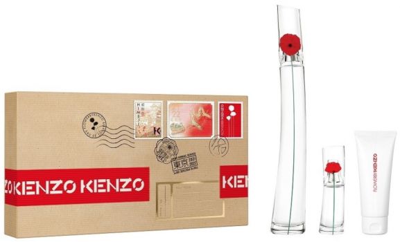 Coffret Flower By Kenzo : Eau de Parfum 100 ml + Miniature + Lait corps